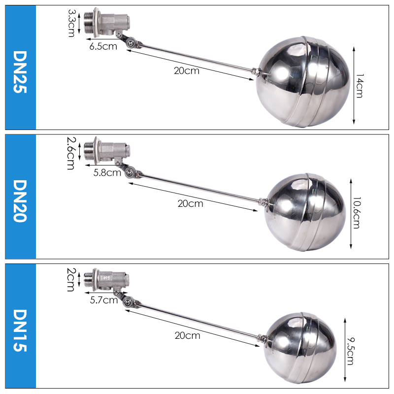 วาล์วบอลลอยปรับระดับได้ DN15/2 - Float Ball Valve บทวิจารณ์และราคา